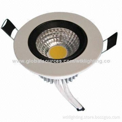 LED 7W COB Downlight, Non-dimmable or Dimmable, 110lm/W Luminous Efficacy with CE Mark